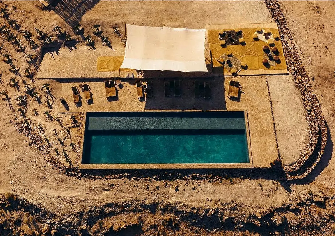 Pool day and relaxed lunch